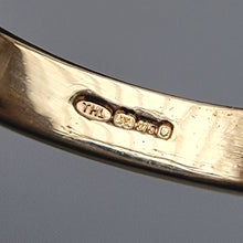 Load image into Gallery viewer, Vintage 9ct Gold Claddagh Ring hallmark