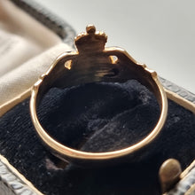 Load image into Gallery viewer, Vintage 9ct Gold Claddagh Ring from behind