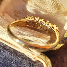 Load image into Gallery viewer, Antique 18ct Gold Five Stone Diamond Ring, 0.65ct behind head