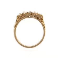 Load image into Gallery viewer, Antique 18ct Gold Five Stone Diamond Ring, 0.65ct side
