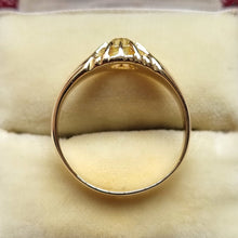 Load image into Gallery viewer, Antique 18ct Gold Old Mine Cut Diamond Solitaire Ring, 0.50ct side