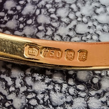 Load image into Gallery viewer, Vintage 18ct Gold Diamond Three Stone Ring, 1.00ct hallmark