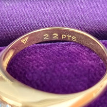 Load image into Gallery viewer, Vintage 18ct Gold Diamond Solitaire Ring, 0.22ct stamp