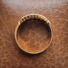Load image into Gallery viewer, Victorian 18ct Gold Diamond Ring, Hallmarked Chester 1888 from above