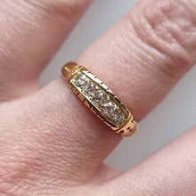 Load image into Gallery viewer, Victorian 18ct Gold Diamond Ring, Hallmarked Chester 1888 modelled