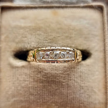 Load image into Gallery viewer, Victorian 18ct Gold Diamond Ring, Hallmarked Chester 1888 in box