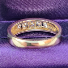 Load image into Gallery viewer, Vintage 18ct Gold Five Stone Diamond Half Eternity Ring, 0.50ct behind head