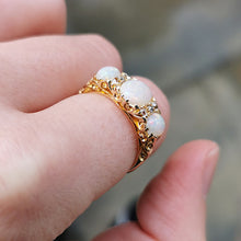 Load image into Gallery viewer, Edwardian 18ct Gold Opal & Diamond Ring
