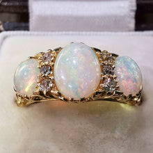 Load image into Gallery viewer, Edwardian 18ct Gold Opal & Diamond Ring