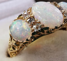 Load image into Gallery viewer, Edwardian 18ct Gold Opal & Diamond Ring
