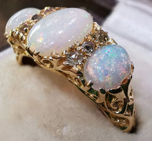 Load image into Gallery viewer, Edwardian 18ct Gold Opal & Diamond Ring