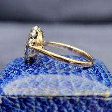 Load image into Gallery viewer, Antique 18ct Gold Old-Cut Diamond Cluster Ring, 1.00ct side view