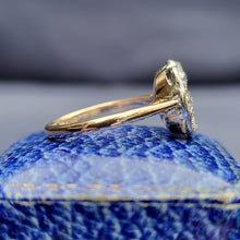 Load image into Gallery viewer, Antique 18ct Gold Old-Cut Diamond Cluster Ring, 1.00ct side view