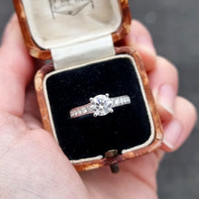 Load image into Gallery viewer, Platinum Diamond 1.00ct Ring with GIA Certificate in box