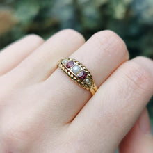 Load image into Gallery viewer, Antique 18ct Gold Ruby & Pearl Ring