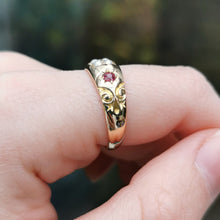 Load image into Gallery viewer, Victorian 18ct Gold Ruby & Pearl Ring