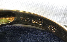 Load image into Gallery viewer, 18ct Gold Sapphire & Diamond Ring