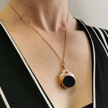 Load image into Gallery viewer, Antique 9ct Rose Gold Bloodstone & Carnelian Swivel Seal