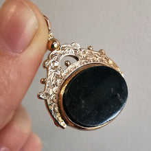 Load image into Gallery viewer, Antique 9ct Rose Gold Bloodstone & Carnelian Swivel Seal