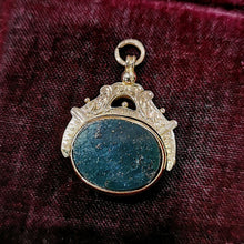 Load image into Gallery viewer, Antique 9ct Rose Gold Bloodstone & Carnelian Swivel Seal