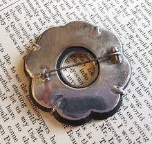 Load image into Gallery viewer, Large Antique Scottish Silver Agate Circular Brooch