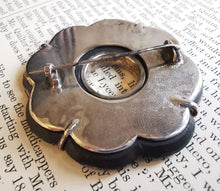 Load image into Gallery viewer, Large Antique Scottish Silver Agate Circular Brooch