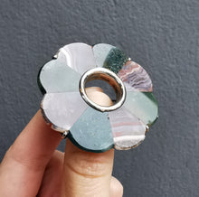 Load image into Gallery viewer, Large Antique Scottish Silver Agate Circular Brooch