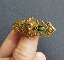 Load image into Gallery viewer, Vintage 9ct Gold RAOB Masonic Brooch