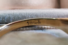 Load image into Gallery viewer, Vintage 18ct Gold Opal & Ruby Ring stamp