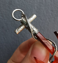 Load image into Gallery viewer, Victorian Silver Agate Anchor Brooch