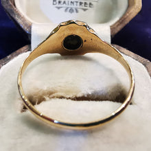 Load image into Gallery viewer, Antique 18ct Gold Emerald & Pearl Mourning Ring