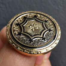 Load image into Gallery viewer, Antique 15ct Gold & Black Enamel Brooch/PendantAntique 15ct Gold & Black Enamel Brooch/Pendant | Circa 1880
