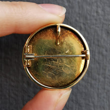Load image into Gallery viewer, Antique 15ct Gold & Black Enamel Brooch/PendantAntique 15ct Gold & Black Enamel Brooch/Pendant | Circa 1880