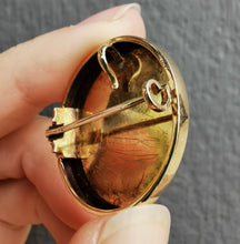 Load image into Gallery viewer, Antique 15ct Gold & Black Enamel Brooch/PendantAntique 15ct Gold & Black Enamel Brooch/Pendant | Circa 1880