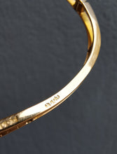 Load image into Gallery viewer, Victorian 15ct Gold Seed Pearl Horseshoe Bangle