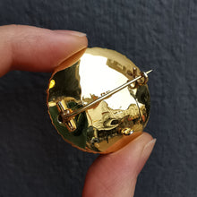 Load image into Gallery viewer, Victorian 18ct Gold Enamel & Pearl Mourning Brooch