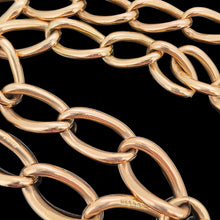 Load image into Gallery viewer, A large link Albert chain necklace in rose gold
