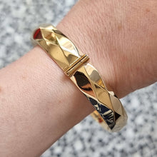 Load image into Gallery viewer, Georg Jensen Vintage 1/5th 9ct Rolled Gold Bangle modelled
