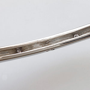 18ct White Gold Diamond Bangle, 0.50ct from behind
