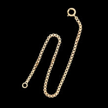 Load image into Gallery viewer, A yellow gold box link bracelet
