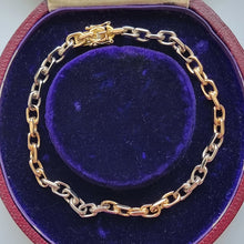 Load image into Gallery viewer, Vintage Swedish 18ct Gold and Platinum Bracelet by Jan Hellströmer in box
