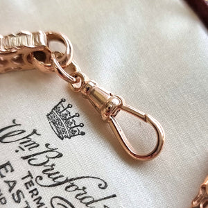 Vintage 9ct Rose Gold Fancy Link Bracelet clasp