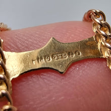 Load image into Gallery viewer, Vintage 9ct Yellow Gold &quot;I Love You&quot; Bracelet London 1974 hallmark
