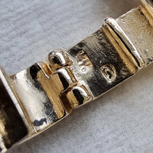 Load image into Gallery viewer, Vintage 14K Gold Cabochon Cut Multi-Gem Bracelet stamp on clasp
