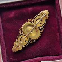 Load image into Gallery viewer, Victorian 15ct Gold Diamond and Pearl Locket Back Brooch back
