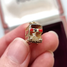 Load image into Gallery viewer, Vintage 9ct Gold London Bus Charm front
