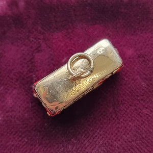 Vintage 9ct Gold London Bus Charm from above