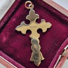 Load image into Gallery viewer, Vintage 9ct Gold Ornate Cross Pendant
