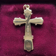 Load image into Gallery viewer, Vintage 9ct Welsh Gold Cross Pendant
