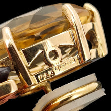 Load image into Gallery viewer, Close-up of a 9 carat gold Birmingham 1986 hallmark on an earring
